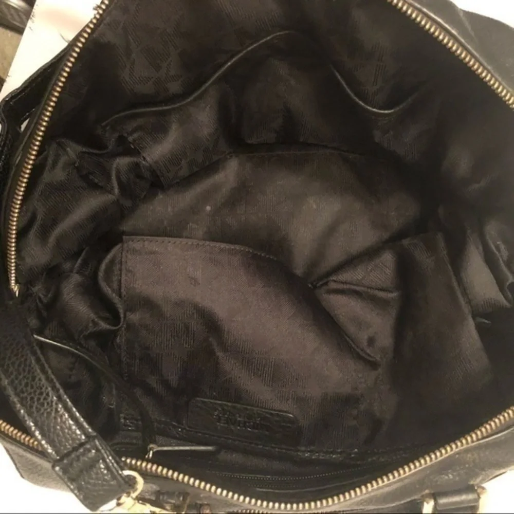 Coach Kirsten signature c black gray hobo bag